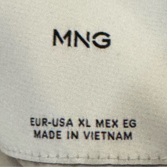 Mango cream hooded full zip utility rain jacket size XL
 b6 - Picture 2 of 4